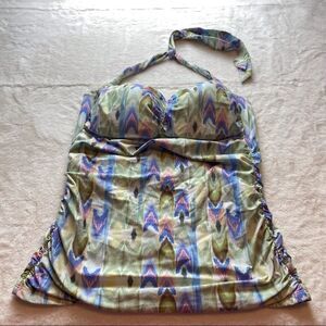 Helen Jon Halter Tankini Top Size Large